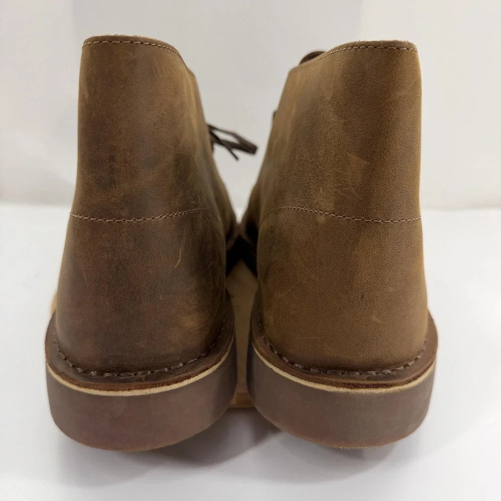 Clarks Boots Mens Size 13M Brown Leather Bushacre 2 Chukka Beeswax Casual